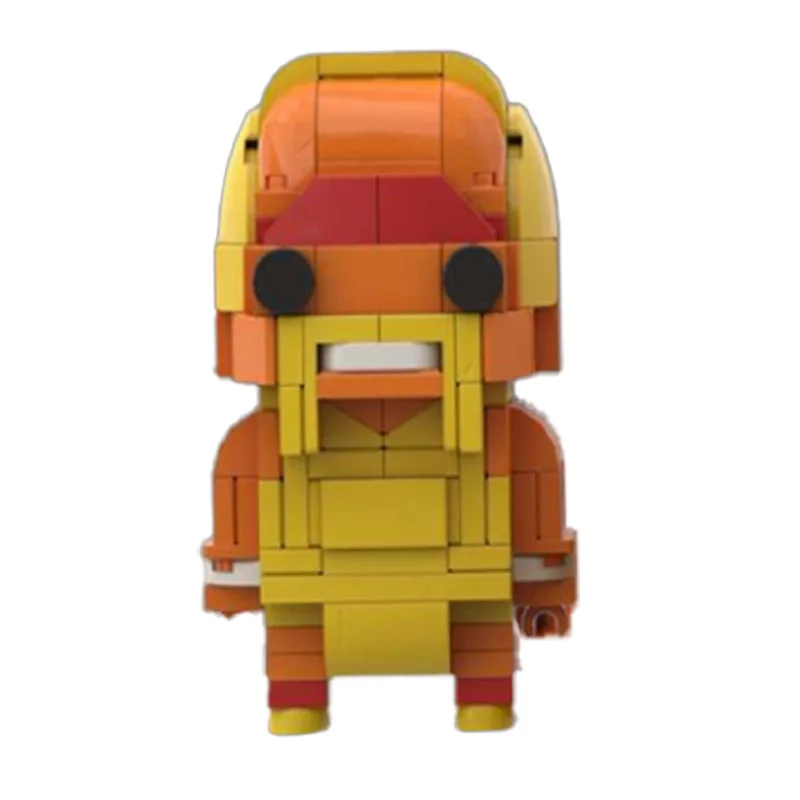 

231 Parts MOC Creative Building Block Yellow Athlete Character Model Educational Abssembly Toy For Boys Perfect Birthday Gifts