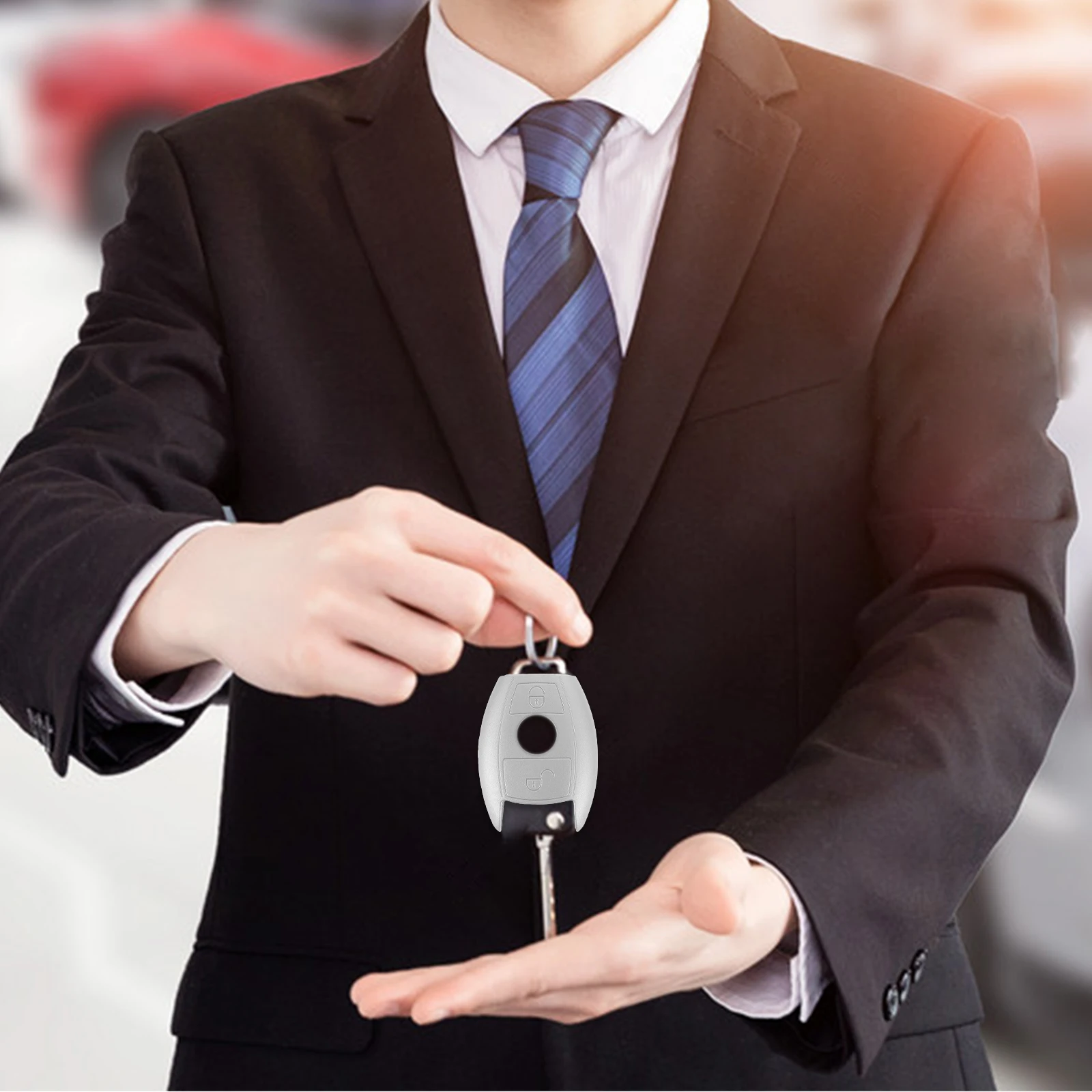 

Silicone Cover Keyfob Protector Durable Splashproof Universal Fit Case For Chains Remote Holders Car Protector Fob Key Cover Key