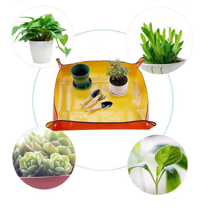 Waterproof PE gardening pad for Planting Nursery bag Garden tools for Succulents Flowers Change Soil pot Operation Mats bonsai