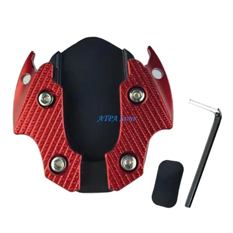

U13C Aluminum Motorcycle Side Stand Foot Pad Enhanced Grip Design Kickstand Pad Specifically Fits NMAX155 Easy Installation