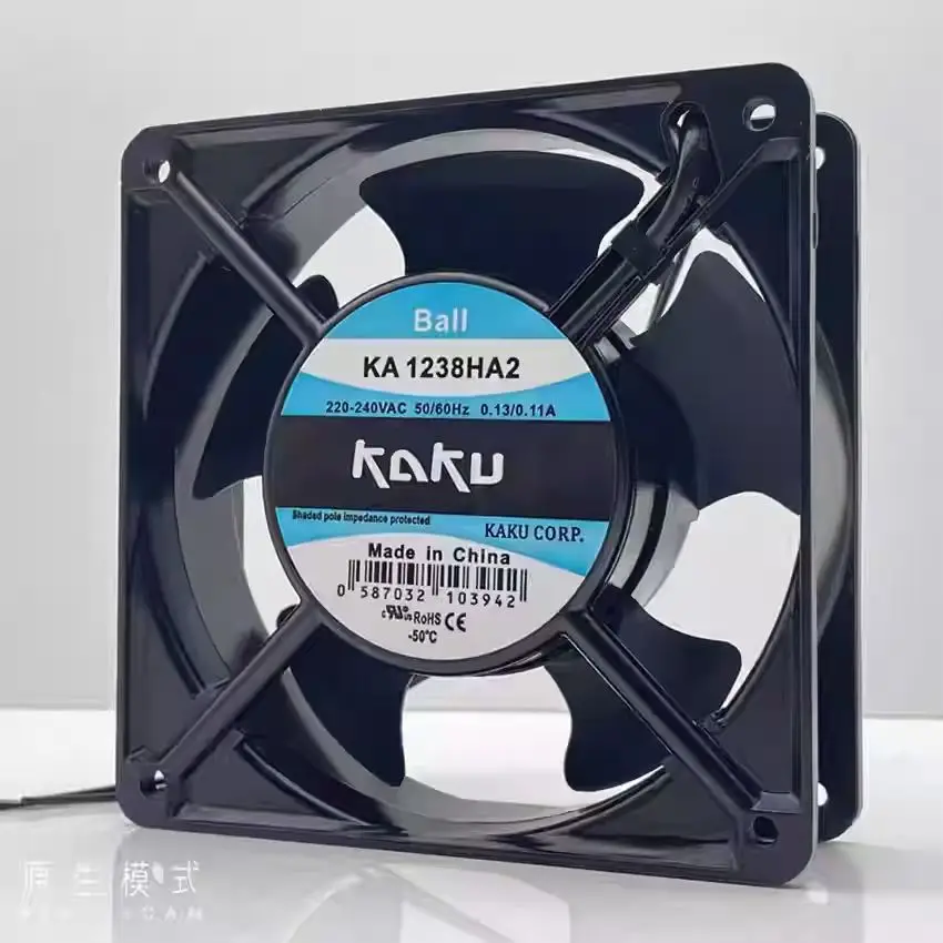 12038 120*120*38MM High Temperature Resistance Waterproof Cooling Fan New For KAKU KA1238HA2 220V Socket Type Standard Cooler