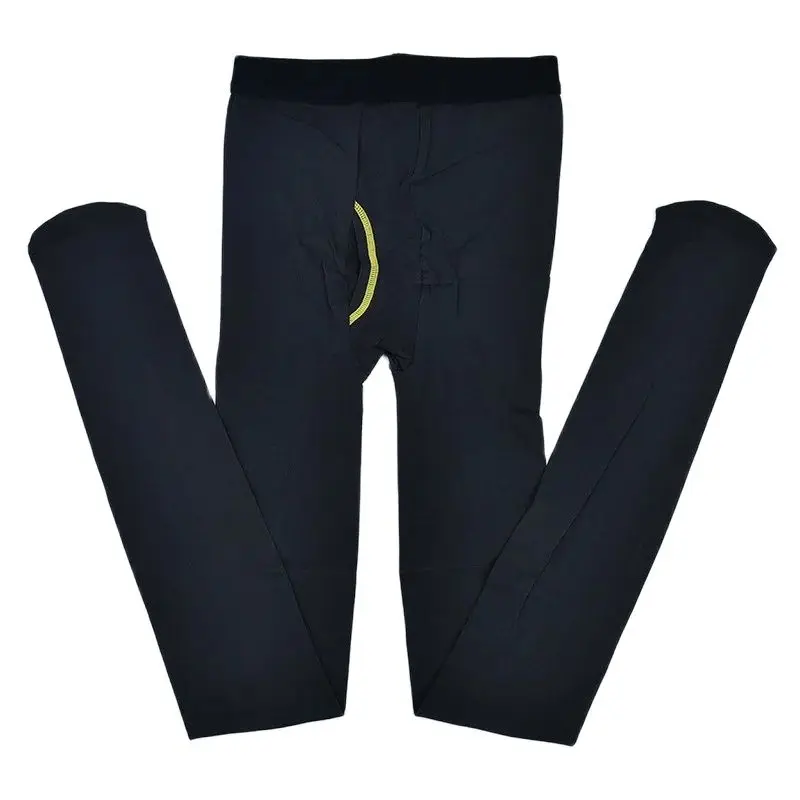 Man Sexy Underwear Sleeping Long Johns Leggings Velvet 80D Pantyhose Pyjama Trousers Lift The Hips Tights Japanese Style Pants