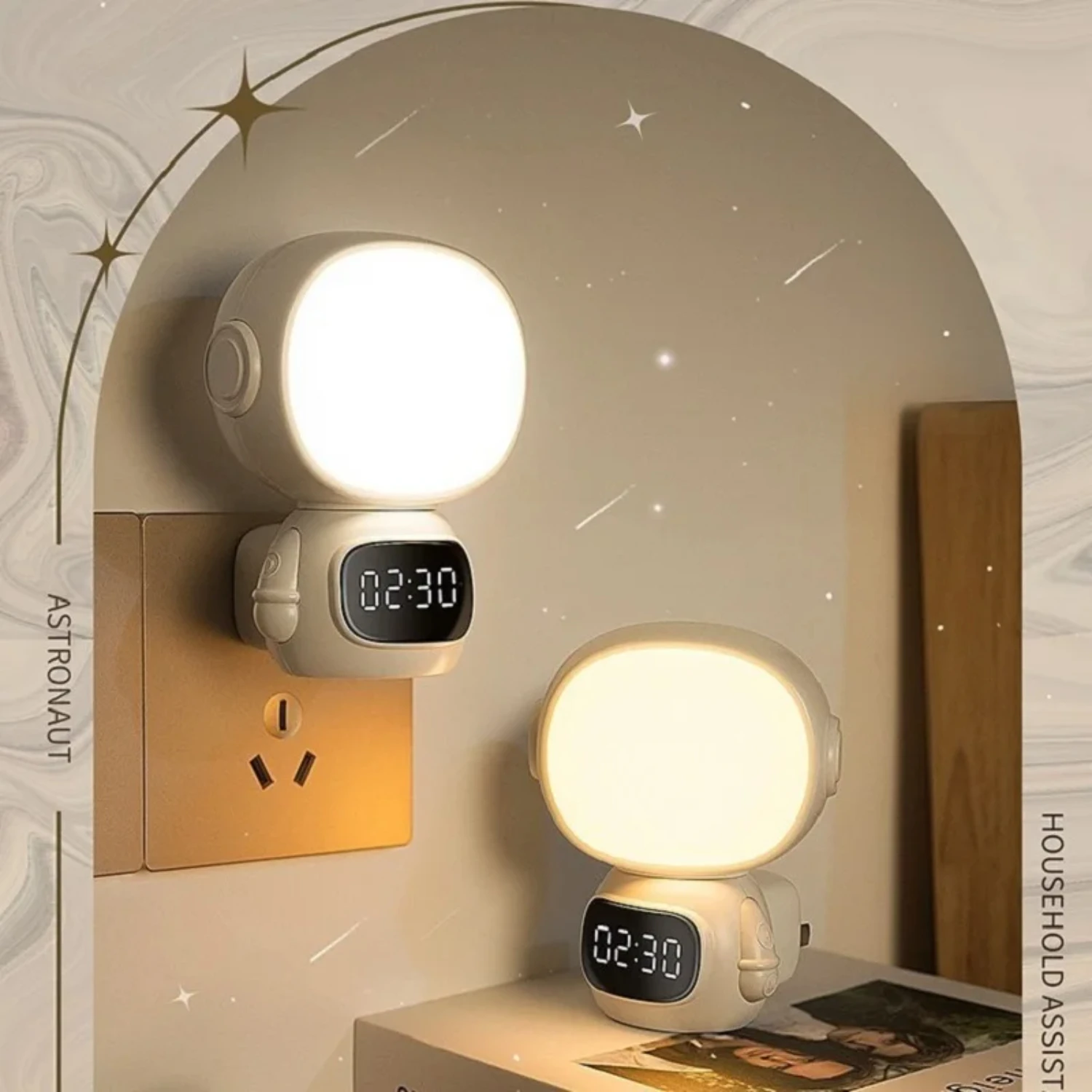 【Lamp】Sleeping light Smart remote control night light Bedroom night lamp Soft eye protection