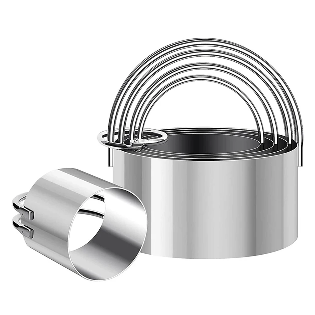Stainless Steel Cookie Cutter Set Includes 5 Sizes for Baking Cookies Scones Pastry Dough and Other Dessert Preparation Needs