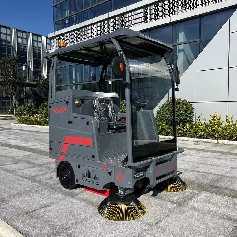 Ride On Electric Automatic Vacuum Road Sweeper High Performance Cleaning Machine Street Sweeper