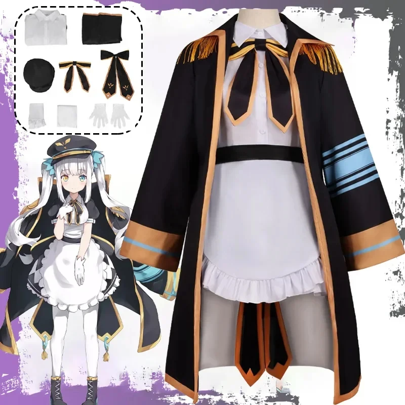 

3,k;6\g/CosplayAnime Kagura Mea Cosplay Costume Virtual YouTuber Cos Lolita Dress Coat Hat Maid Uniform Suit Stage Perfok;6,y'9\