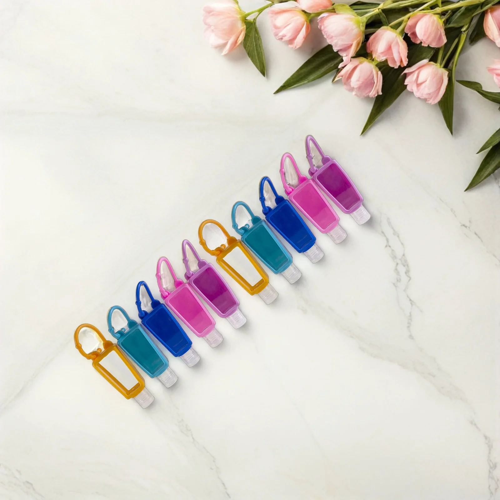 10 مجموعات من زجاجات اليد المصنوعة من السيليكون بحجم مناسب للسفر وزجاجة محلول منزلية وحاويات سائلة قابلة لإعادة الملء ومحمولة ومضادة للتسرب #2