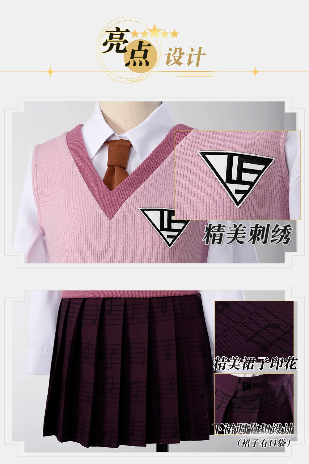 حديثا Kaede Akamatsu تأثيري حلي هالوين عيد الميلاد لعب الأدوار حفلة المعرض الهزلي لعبة أنيمي XS-XL زي وسيم