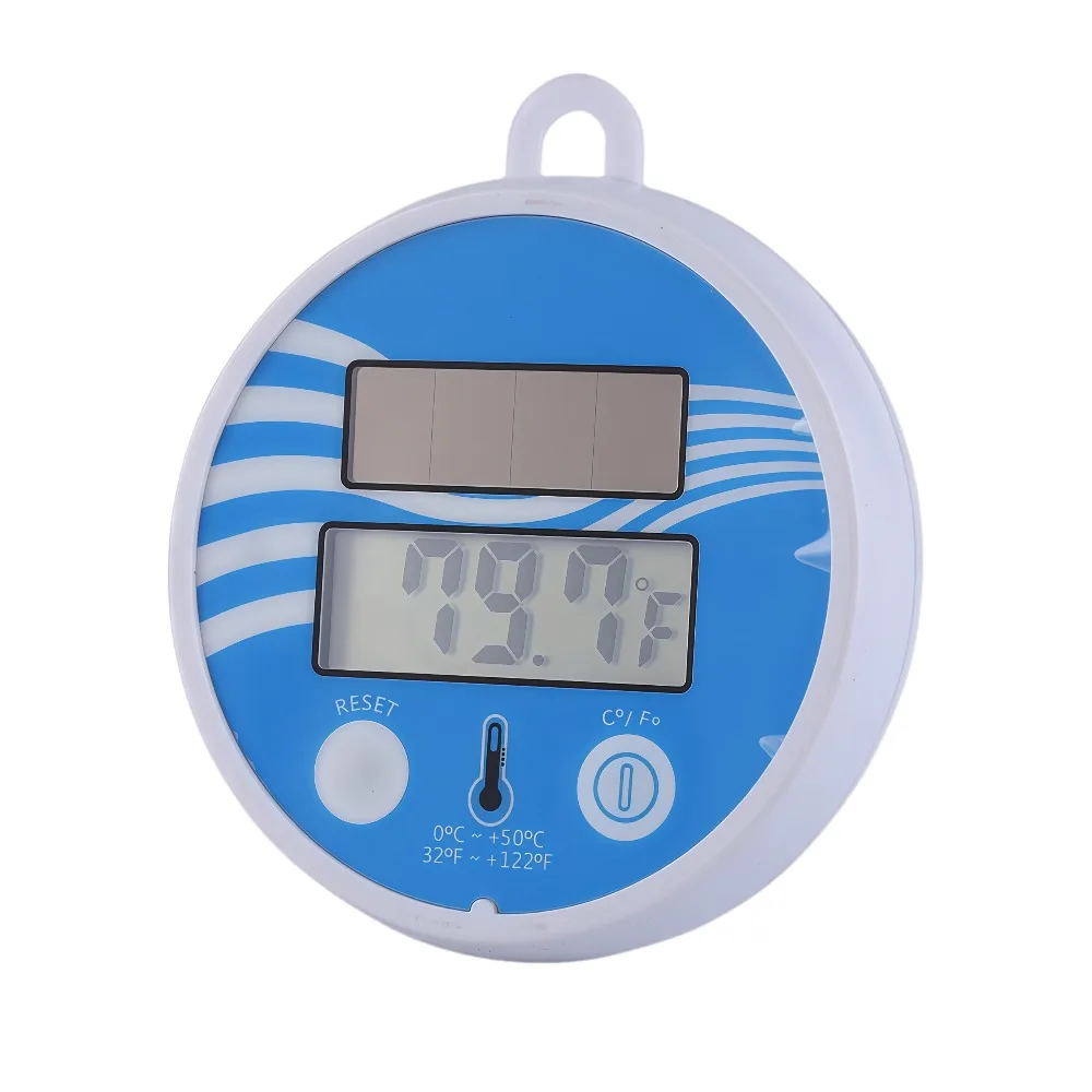 Durable Waterproof Solar Swimming Pool Thermometer for Most Types of Swimming Pool Thermometer Scale Accurate Readings Clear