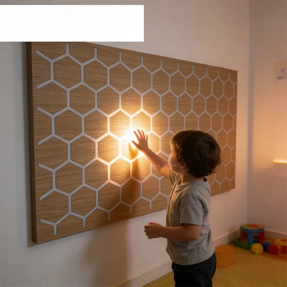 Interactive LED Sensory Wall Panel Touch Activated Light Board For Therapy Center Sensory Room