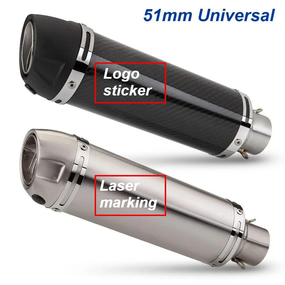 

Universal 51mm Motorcycle racing F02 Exhaust Pipe Moto Exhaust Pipe DB Killer for Z400 Z650 Z900 GSR600 FZ6N R1 R6 R3 MT07