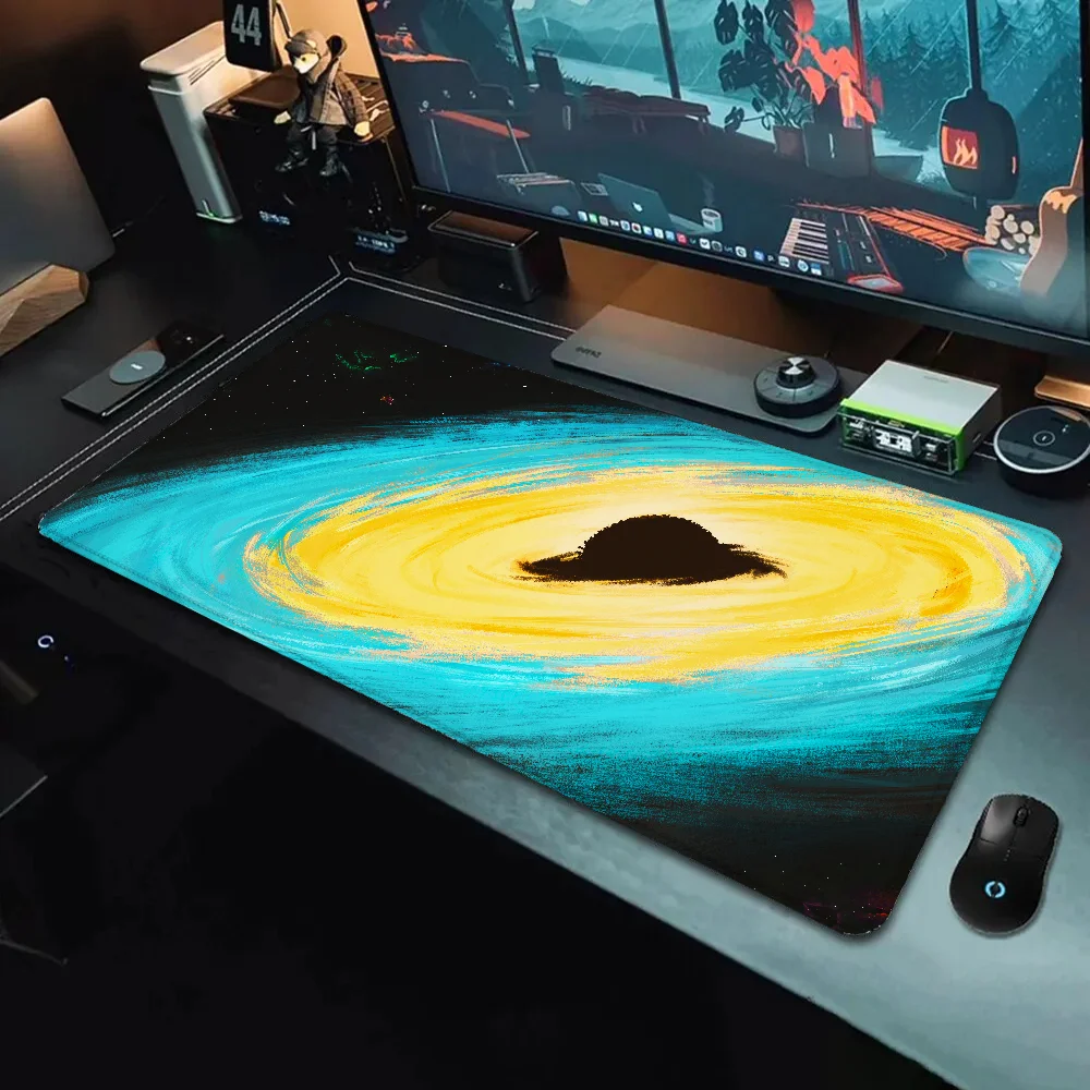 

Science Fiction Non-Slip Mousepad Cool Keyboard Mat Gaming Mats Computer Mouse Pad Galaxy Gamer Cabinet Games Desk Accessories