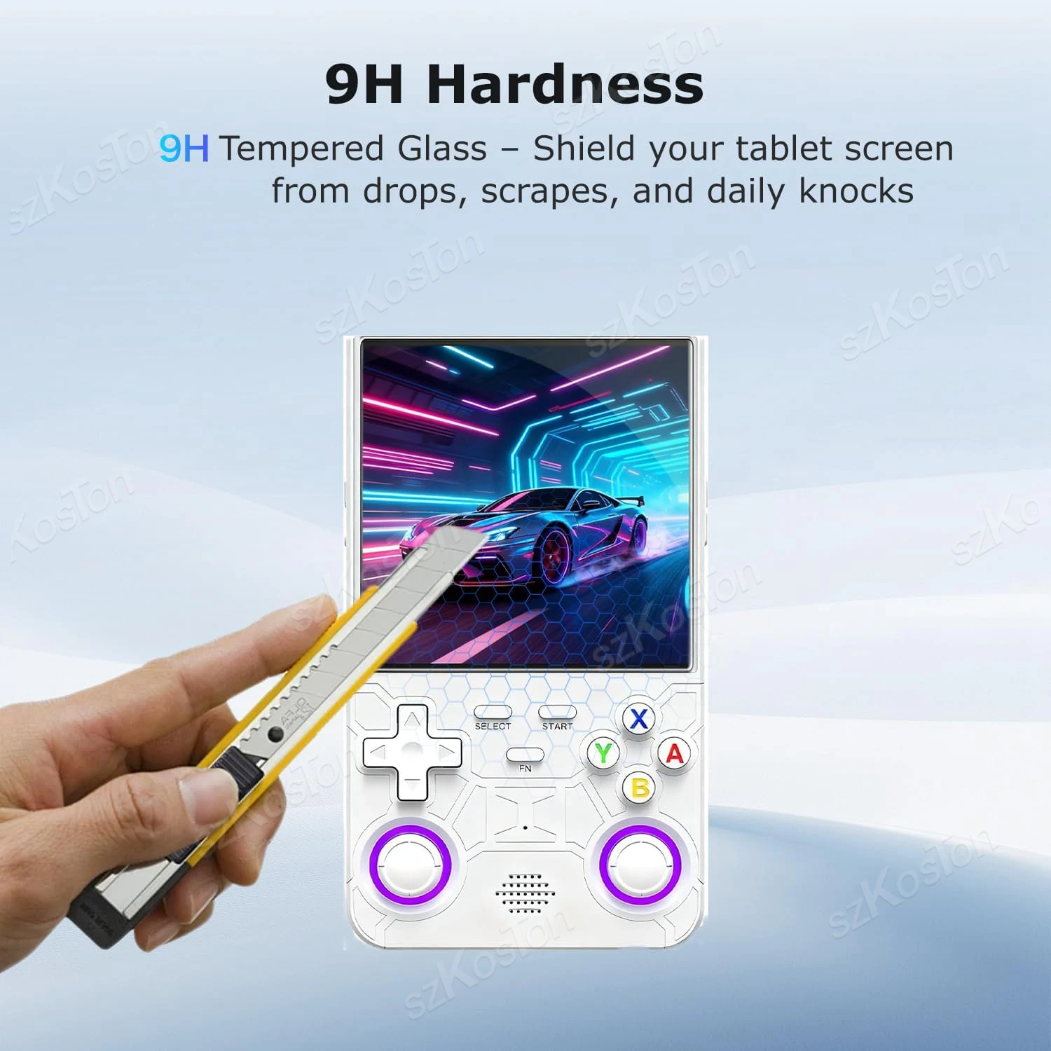 2-3 Buah Pelindung Layar untuk R36 Ultra / R36 Pro & Max Konsol Game Genggam Retro Film Kaca Tempered Anti Gores