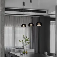 Lamp Industrial Vintage Pendant Lamp Retro Farmhouse Ceiling Hanging Light Fixture Black Metal Creative Geometric Round Shade P