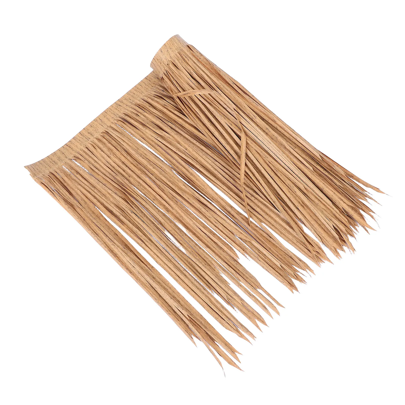 39.37 Inch Artificial Thatch Roll Fireproof Pe Synthetic Palm Leaf Roofing for Tiki Bar Hut Garden Patio Umbrella Covers Beach