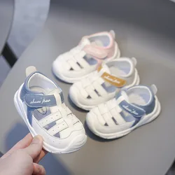 Sandalias antideslizantes de suela suave para niños y niñas, zapatos informales de verano para playa, de 0 a 3 años