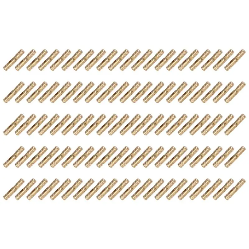 100Pcs Brass Concealed Barrel Hinges Jewelry Wood Boxes Cabinet Invisible Furniture Hinge 4X20mm-Hot