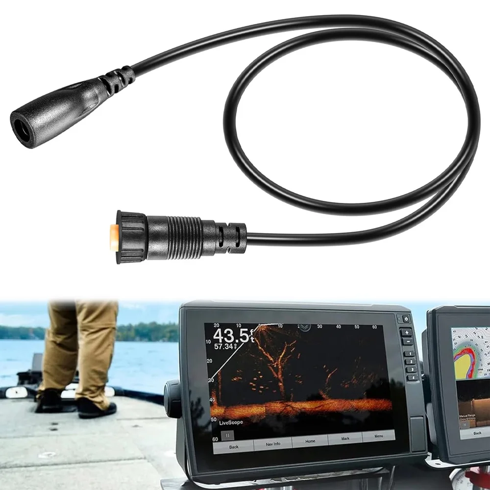 010-12718-00Adapter4-Pin Transducer to12-Pin Sounder Adapter Cable Compatible with Garmin ECHOMAP Striker Series Transducer and