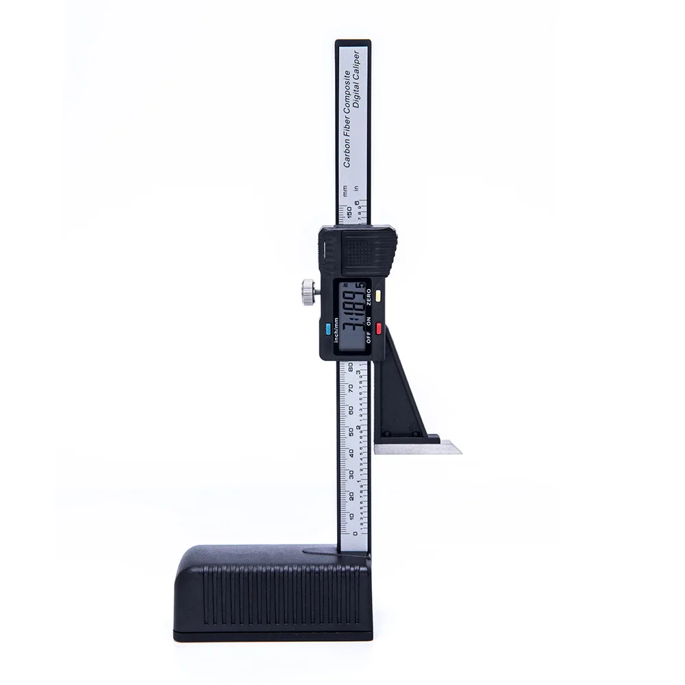 150Mm digital height ruler altimeter woodworking height digital depth ruler bottom with magnetic measuring tool measuring