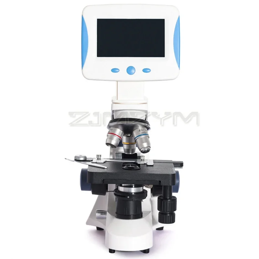 Professional Digital Microscope Compound Biological Microscope with LCD Display Measuring Line Laboratory Microscope BL-2208