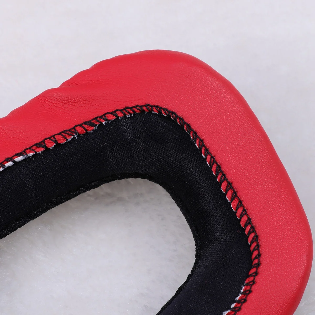 

Red Black 100x80mm Ear Pads for G930 G430 Headphones Soft Foam Breathable Mesh Highly Elastic Design Enhanced Bass Comfort