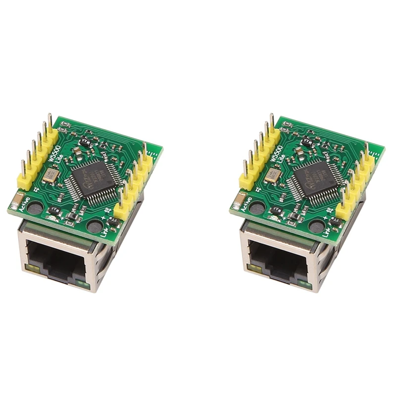 Nuovo modulo di rete Ethernet 2X W5500 interfaccia SPI protocollo Ethernet/TCP/IP compatibile Wiz820io