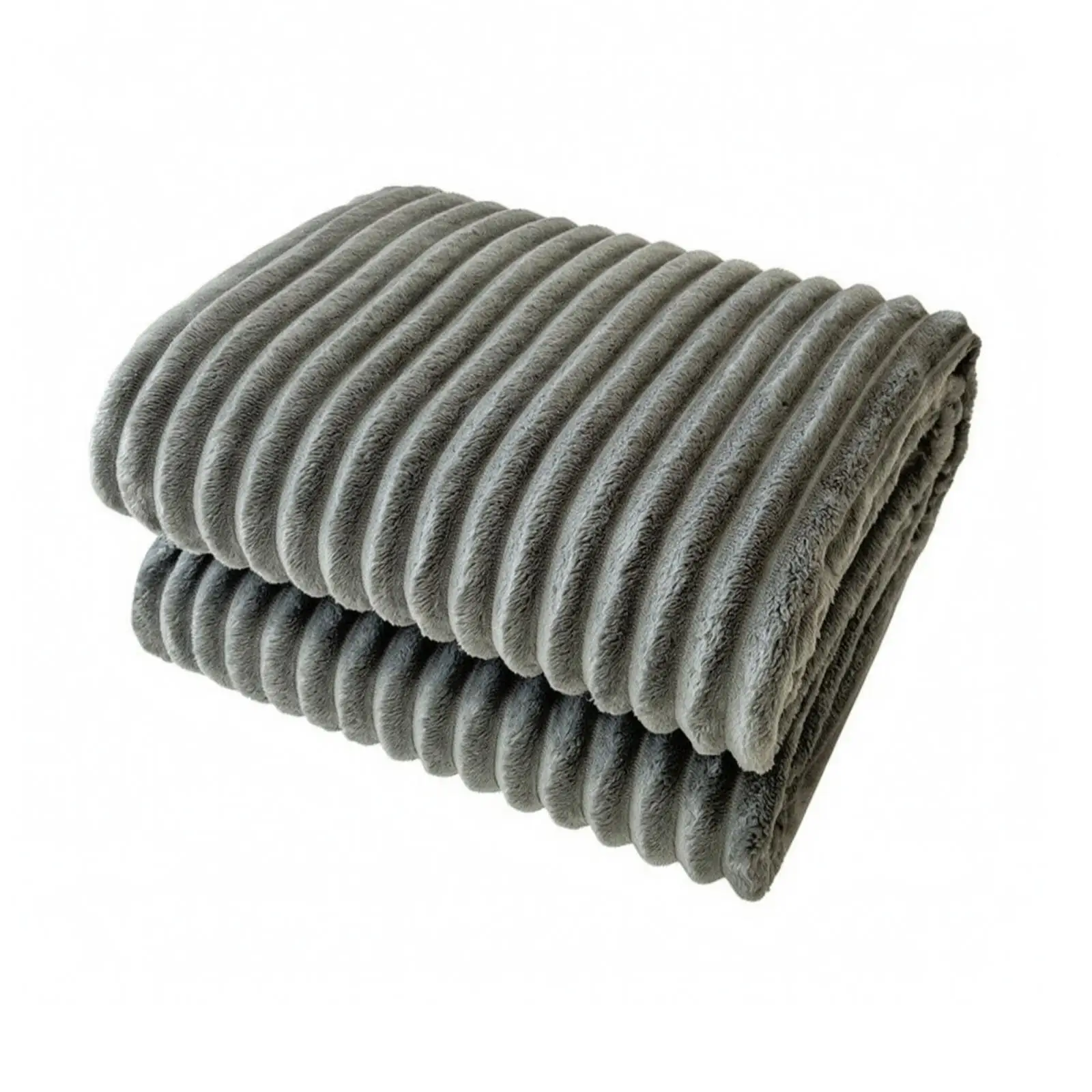 Faux Fur Throw Blanket for Couch Sofa Bed Polyester Fiber Soft Ribbed Plush Texture Lightweight Coverlet for Quiet Moments