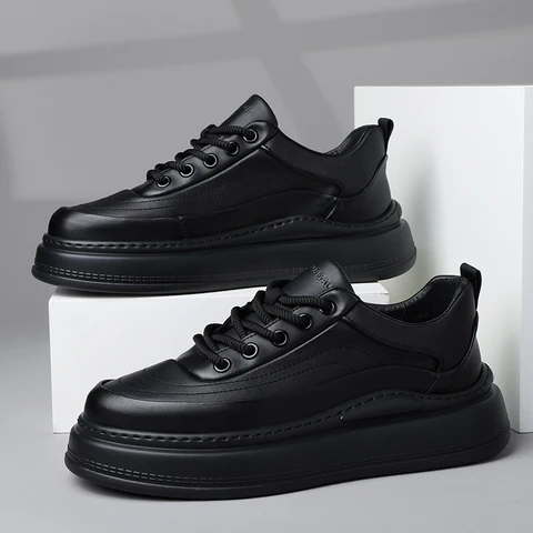Autumn new thick sole versatile lightweight soft sole breathable sports and leisure shoes for men 240903