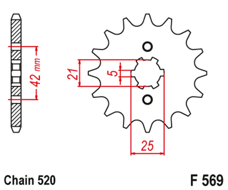 520 13T-16T Motorcycle Front Sprocket For Yamaha YFZ350LE 2004 WR250 1989-1990 WR250 Z WR250Z 1991-1998