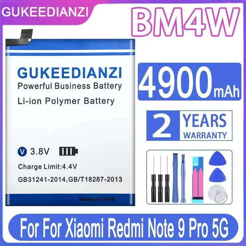 

Высокая совместимость аккумулятора мобильного телефона BM4W для Xiaomi MI 10T Lite 5G емкостью 4900 мАч