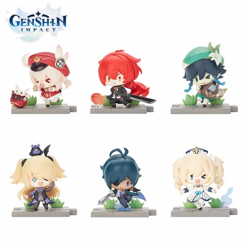 Game Genshin Impact Generation God Blind Box 7corner Surprise Gift Color Laying Game Peripheral Blind Box Model Toys Blind Bag