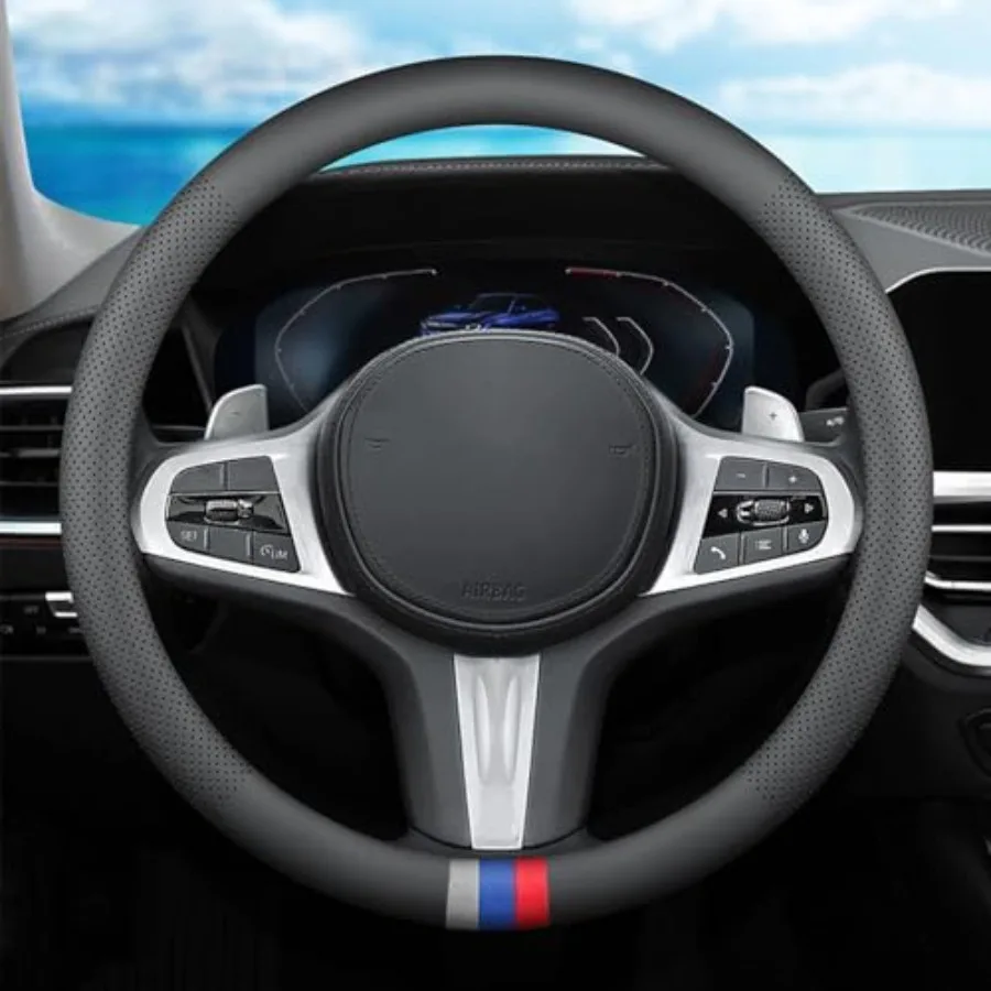 

Car Steering Wheel Cover for BMW X5 X3 X7 3 5 Series 328i 528i 535i 530i 540i 320i X1 X2 X4 X6 1 2 4 6 7 8 M2 M3 M4 M5 M6 M8 Se
