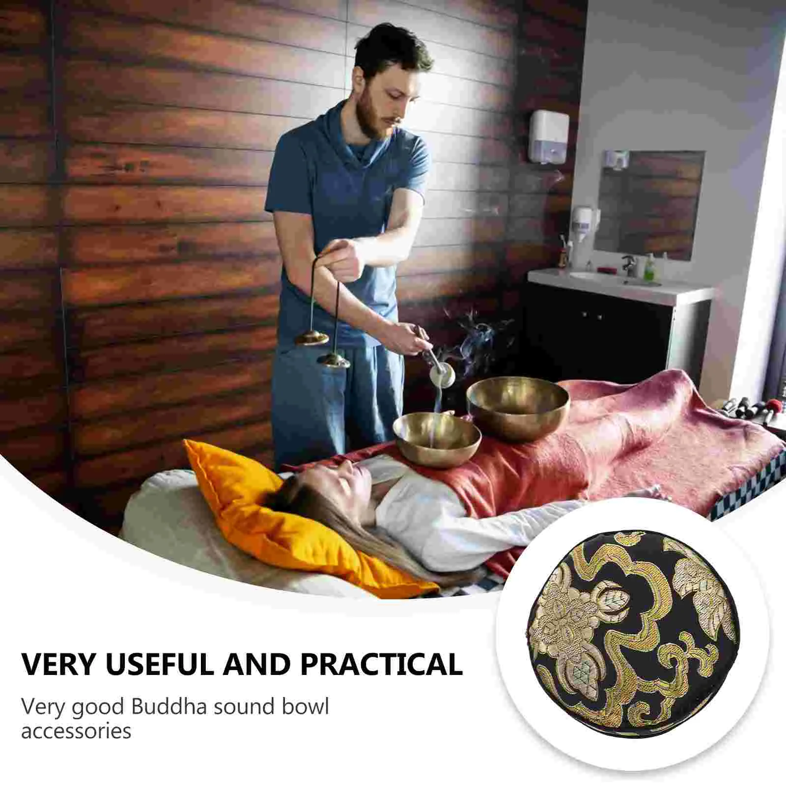 Buddha Sound Bowl Pad Tibetan Bowl Pad Bowl Cushion Temple Furnishing Articles