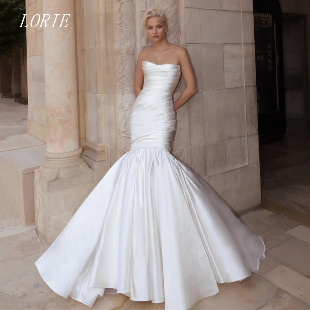 

LORIE Luxury Mermaid Wedding Dress Strapless Disposition Bridal Dresses Elegant Cultivating Oneself Wedding Gown Customized 2026