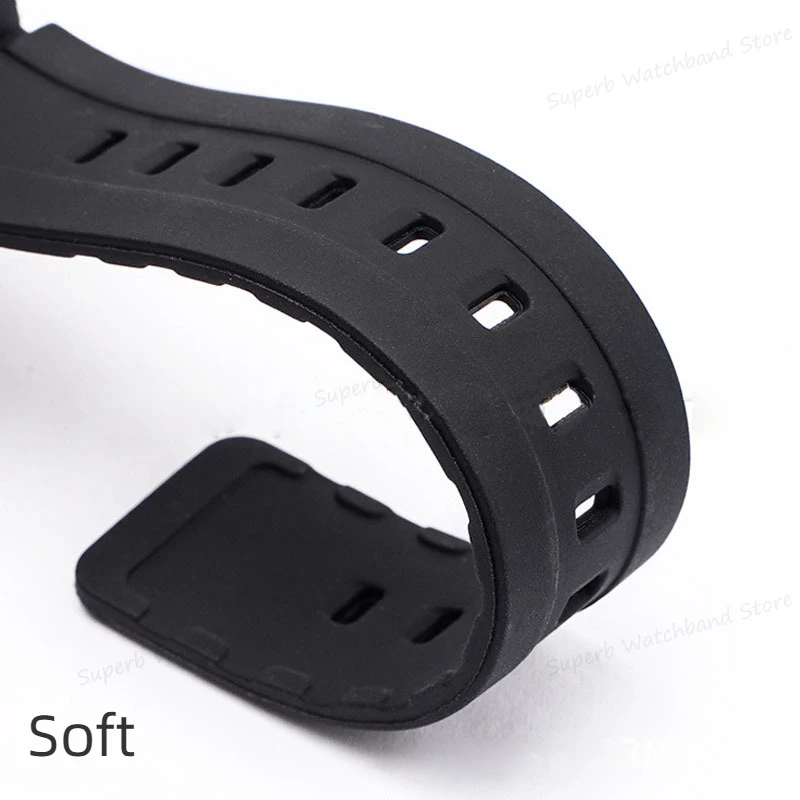 16mm Silicone Watch Band for Casio G-100 G-200 G-101 G-2310 G-2300 for Men Watch Resin Strap Black Soft Bracelet Replacement