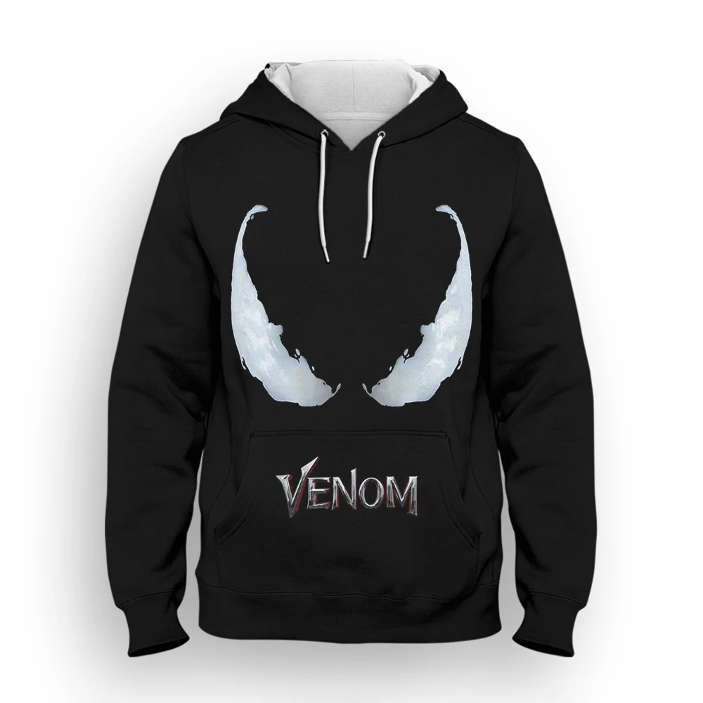 New Marvel Men's Hoodie Venom Pullover 3D Spider-Man Printing Men's Wear Autumn Men's Hoodie Fashion Oversized Men's Clothing