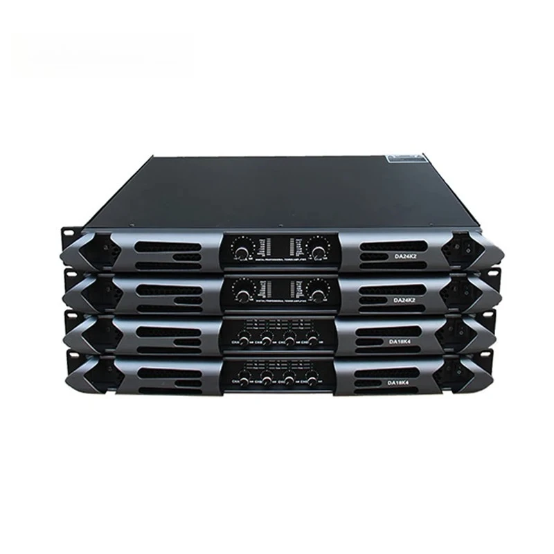 SANWAY DA18K4 18000W 4 canales 1U Clase D amplificador de potencia de Audio carcasa de Metal 8 Ohm y 4 Ohm impedancia