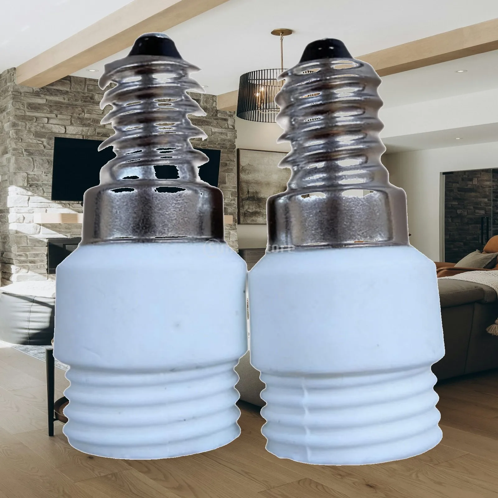 2x Bulb Base Converter E14 to G9 Adapter Practical Modern Compact Household Professional Easy to Install LED Bulb Adapter