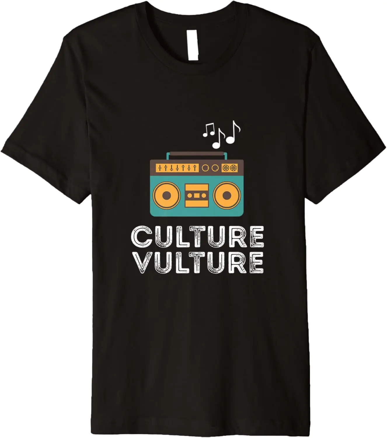 Camiseta premium retro de los años 80 y 90 de la vieja escuela Hip Hop Ghettoblaster Music
