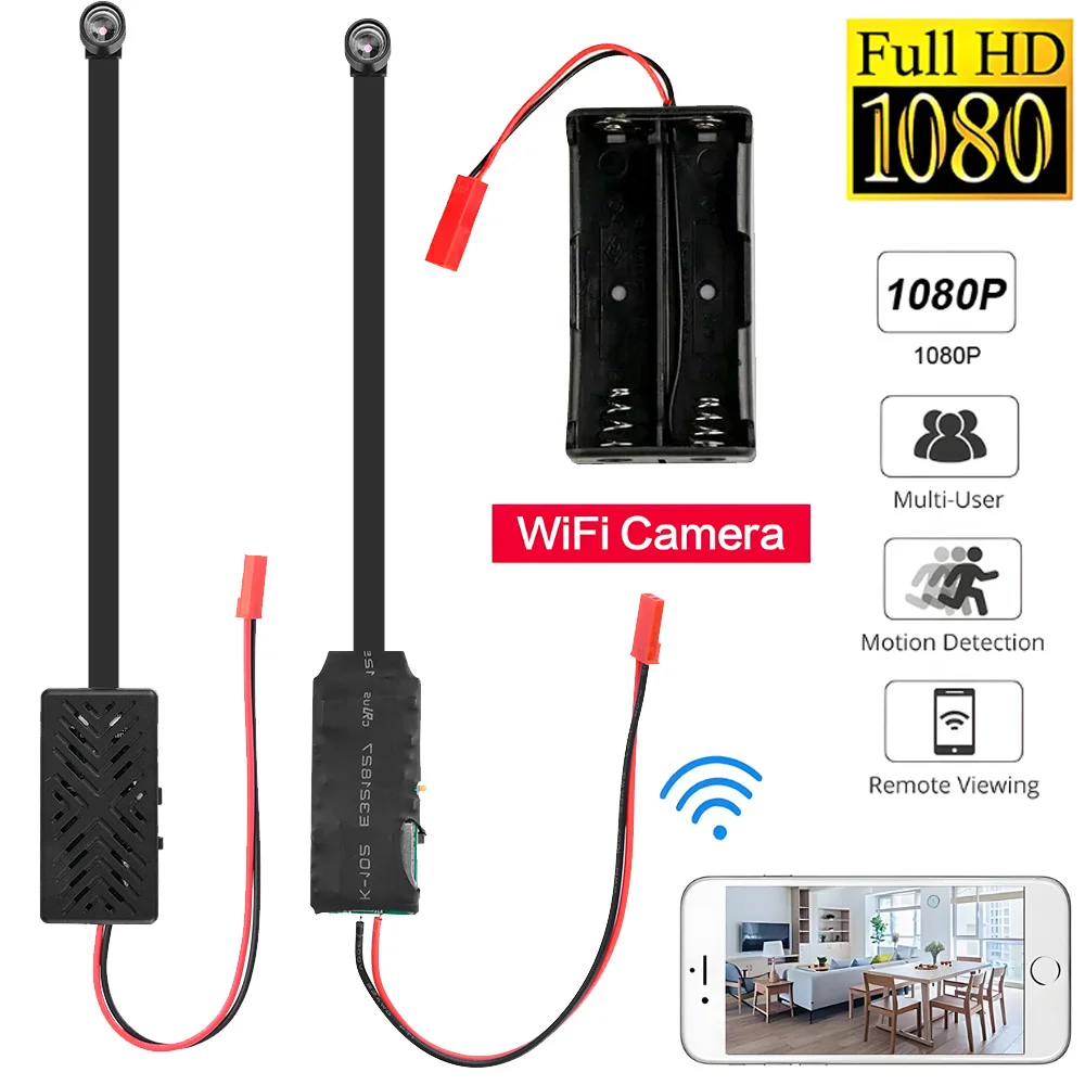 HD 1080P Mini Camera DIY Portable Wireless Module Video Recorder P2P WiFi Camera Home Security Mini Camcorder Remote View