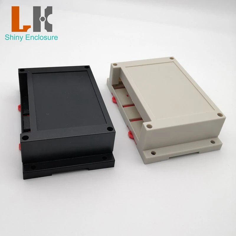 LK-PLC06 DIY Custom Case Din Rail Control Box Enclosures Electronic Instrument Housing 145x90x40mm