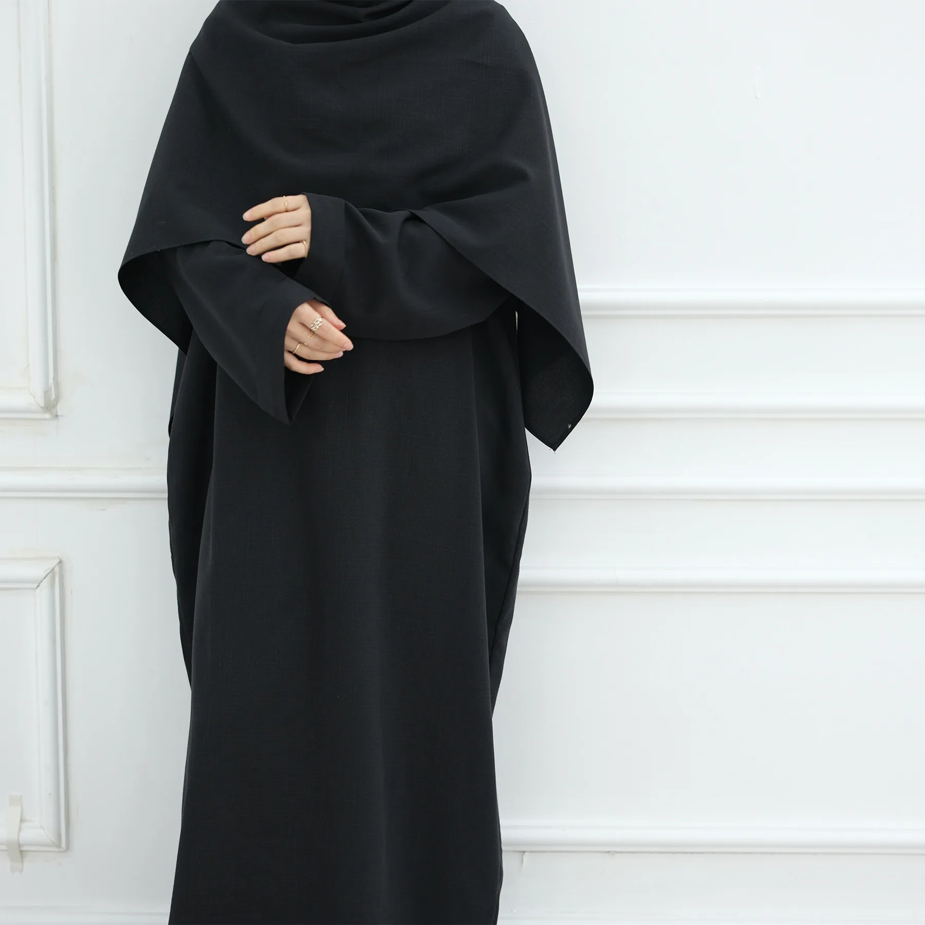 

Saudi Arabic Robe Scarf Set Muslim Women Long Dress Hijab Abaya Dubai Kaftan Ramadan Islam Clothing Kebaya Caftan Marocain Femme