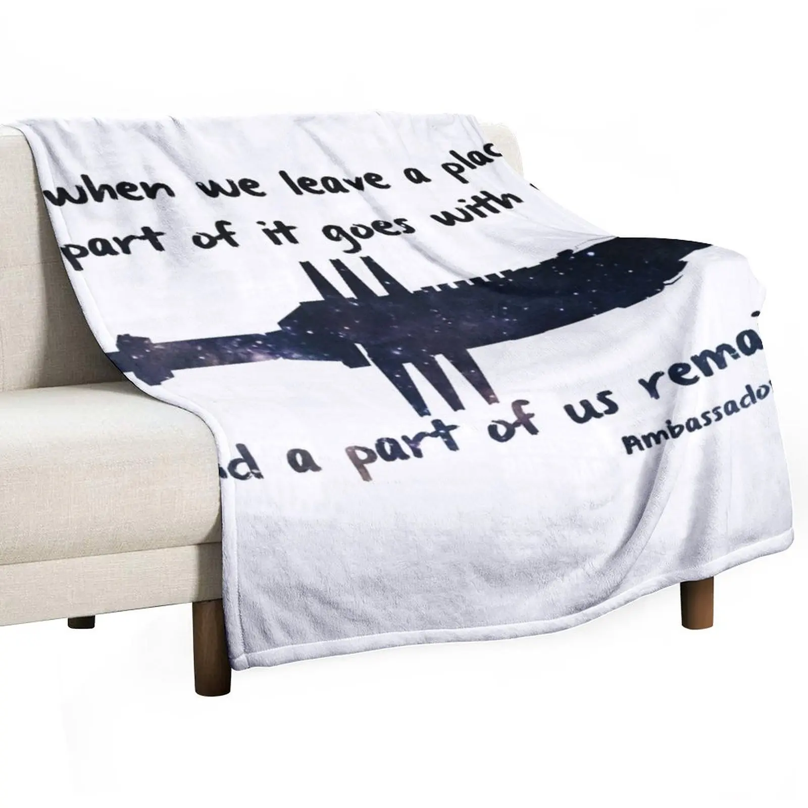 When we leave a place Throw Blanket blankets and throws Luxury Brand Shaggy Tourist Camping Flannel Fabric Blankets