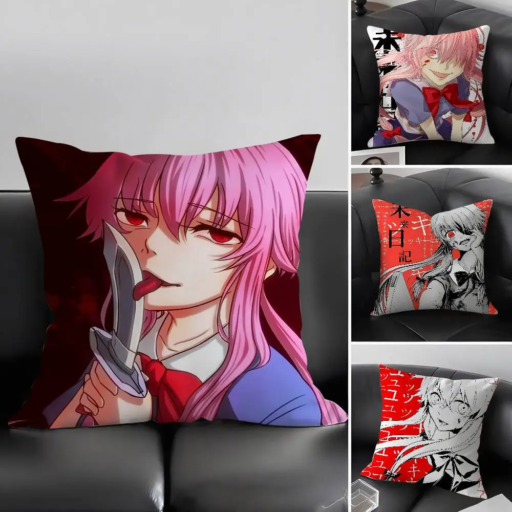 

Anime G-Gasai Yuno Pillow Case Plush Fabric Soft Pillowcase Double Sided Print Sofa Cushion Cover Throw
