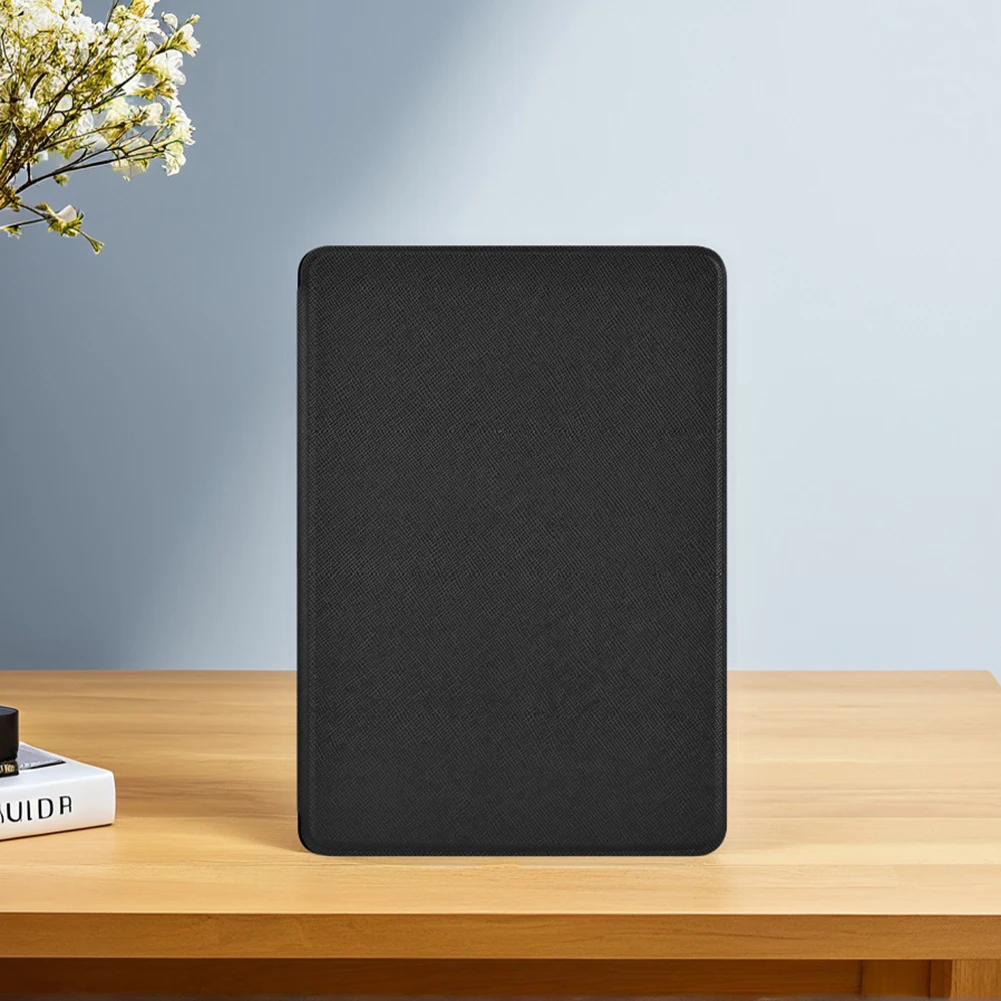 حافظة واقية مع غطاء ذكي آلي للنوم ويك من جلد البولي يوريثان لجهاز Kindle Paperwhite Signature 2024 تم إصدارها