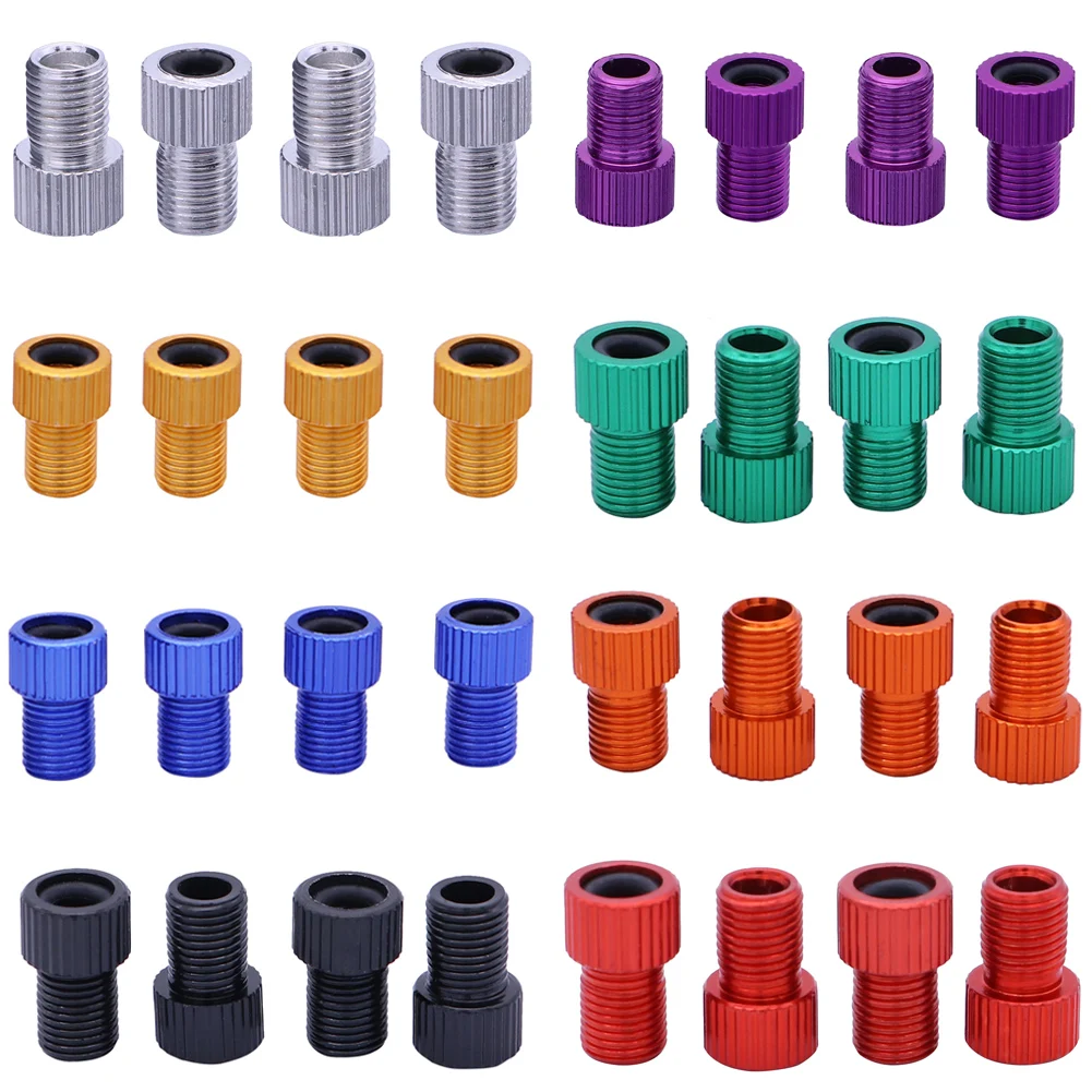 

4Pcs to Adapter Aluminum Alloy Valve Converter for Road Bike Tube Air Compressor Repair