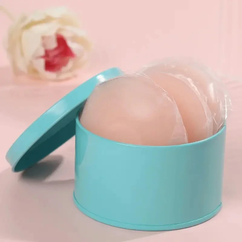 Cubierta de silicona reutilizable para pezones de mujer, sujetador Invisible para levantar el pecho, pegatina acolchada, parche adhesivo