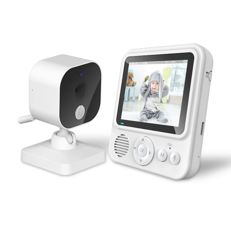 

2.8Inch 2MP 1080P Wireless Baby Monitor Temperature Monitoring VOX Feeding Remind Intercom BabySistter Nanny Cam