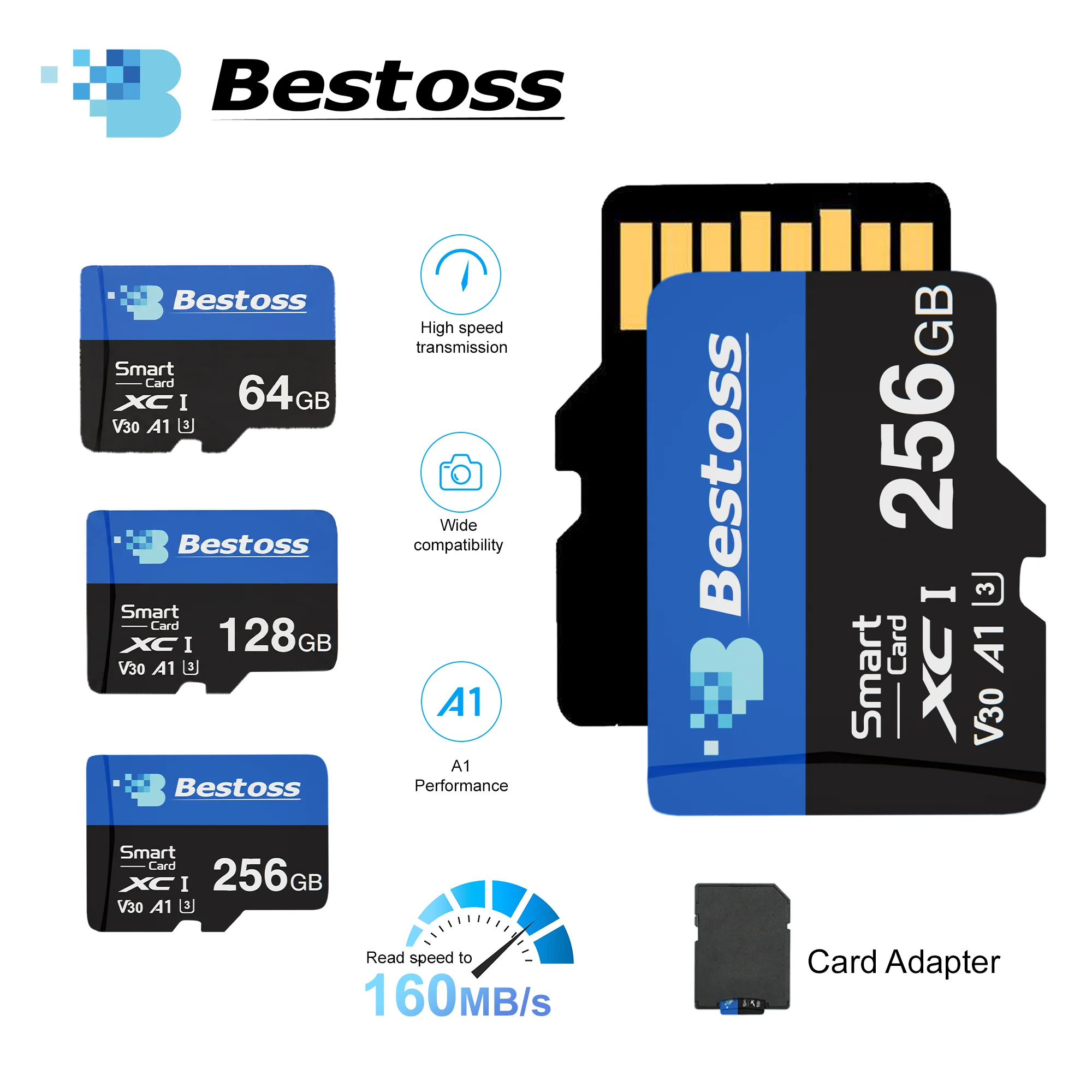 bestoss-micro-sd-tf-flash-memory-card-a1-class-10-storage-expansion-64gb-128gb-256gb-for-smartphone-camera-drone-device