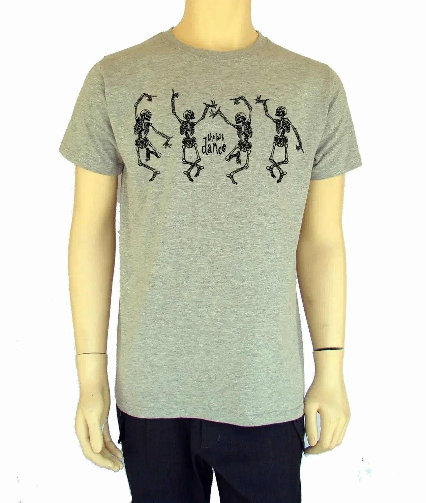 Nueva Camiseta de Hombre con Diseño de Calavera Bailarina, Estilo Punk Rock, Tallas S-4XL